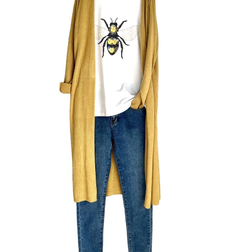CHAQUETA “MODAL” MOSTAZA