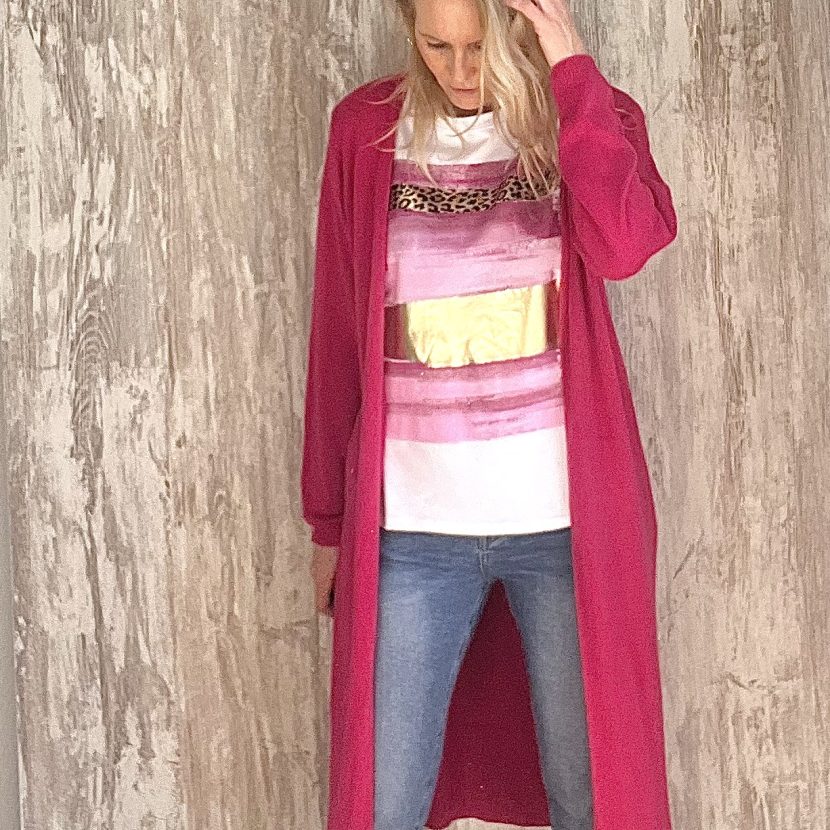 CHAQUETA "MODAL FUCSIA"