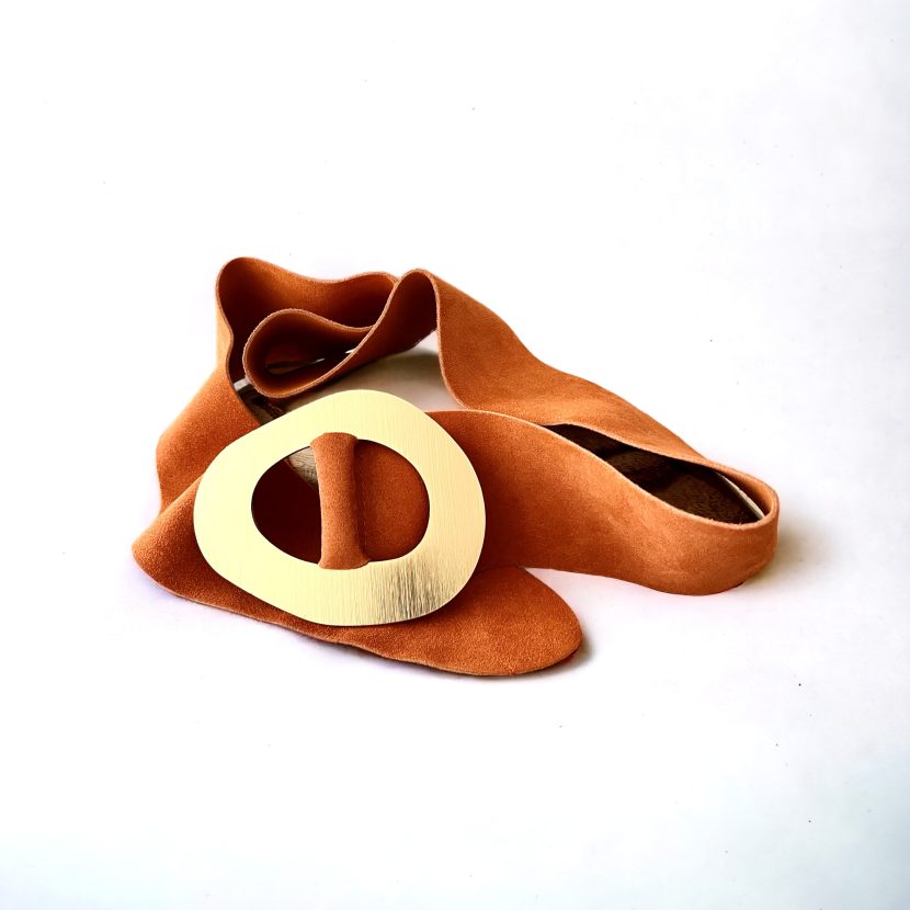 CINTURÓN "ANTE NARANJA"