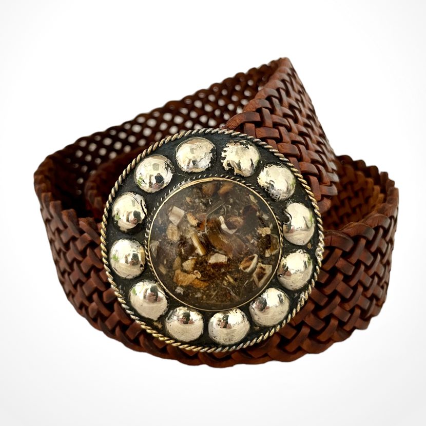 CINTURON “LUNA” MARRON