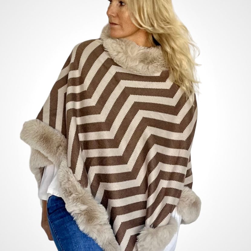 PONCHO “ALASKA” CAMEL