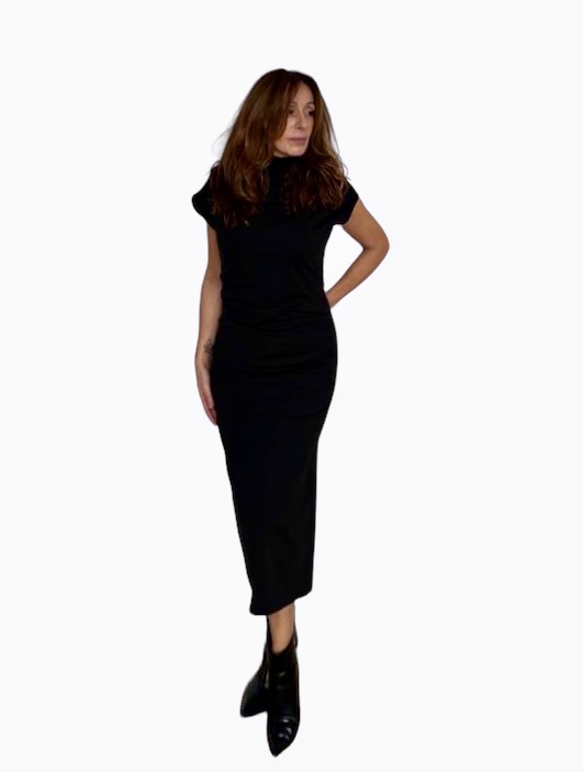 Vestido ajustado negro “MOCA”