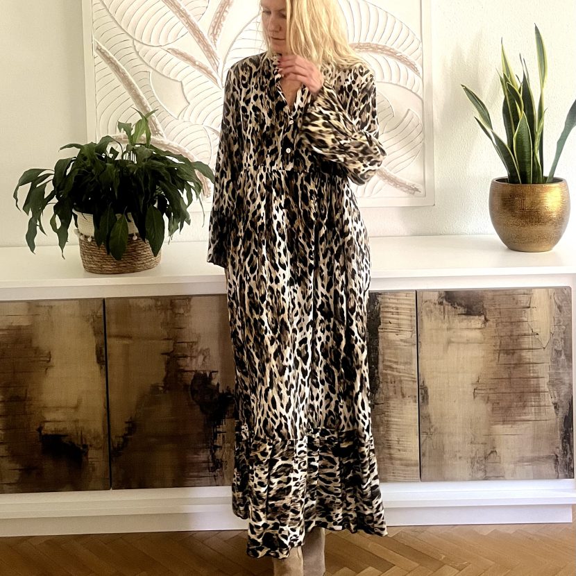 Vestido “ Animal print white”