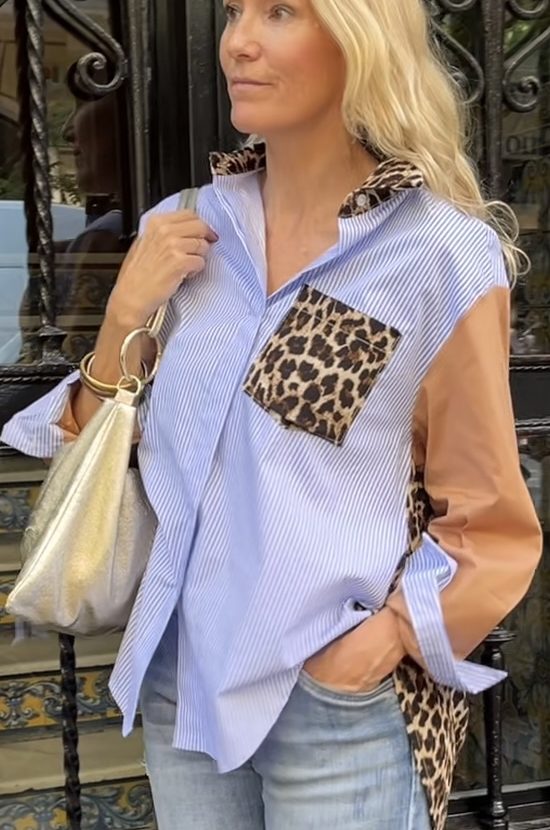 Camisa “Rayas print”