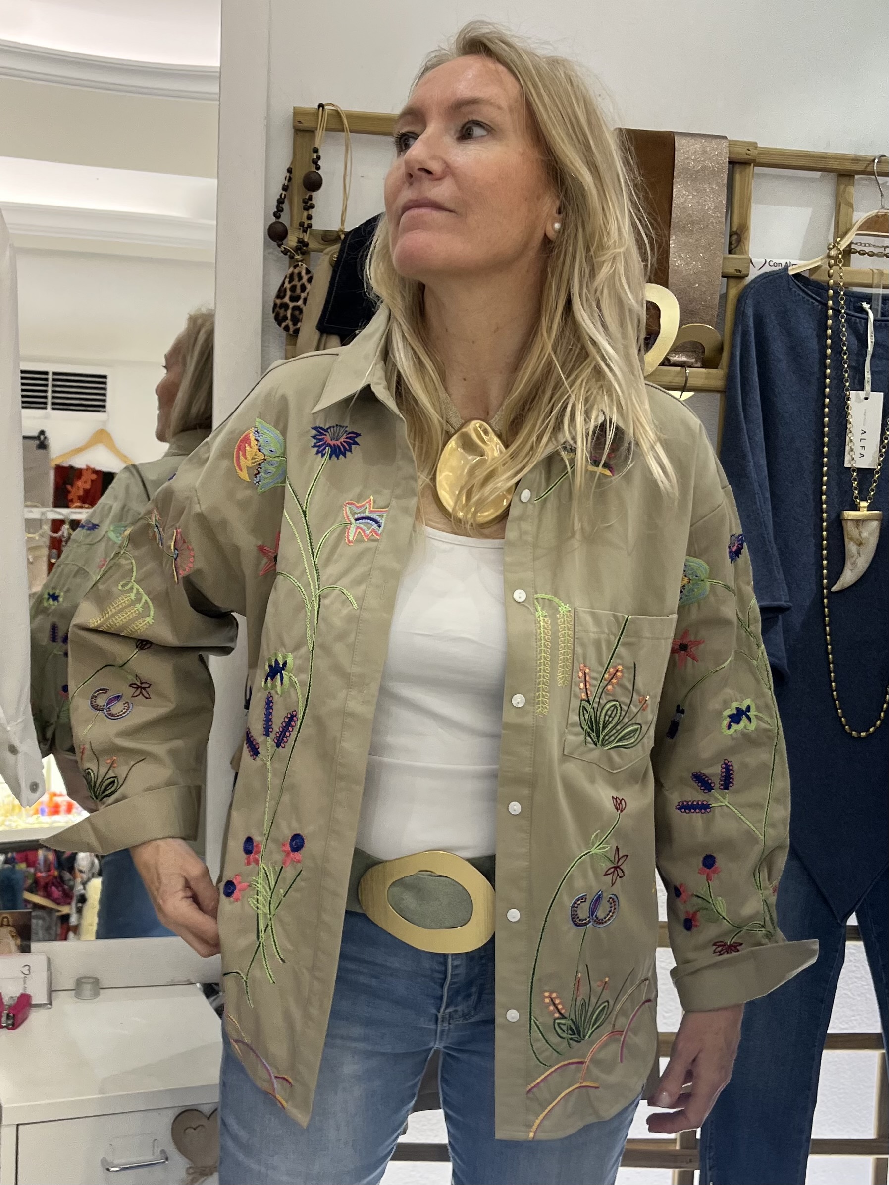 Sobrecamisa “ Spring” verde